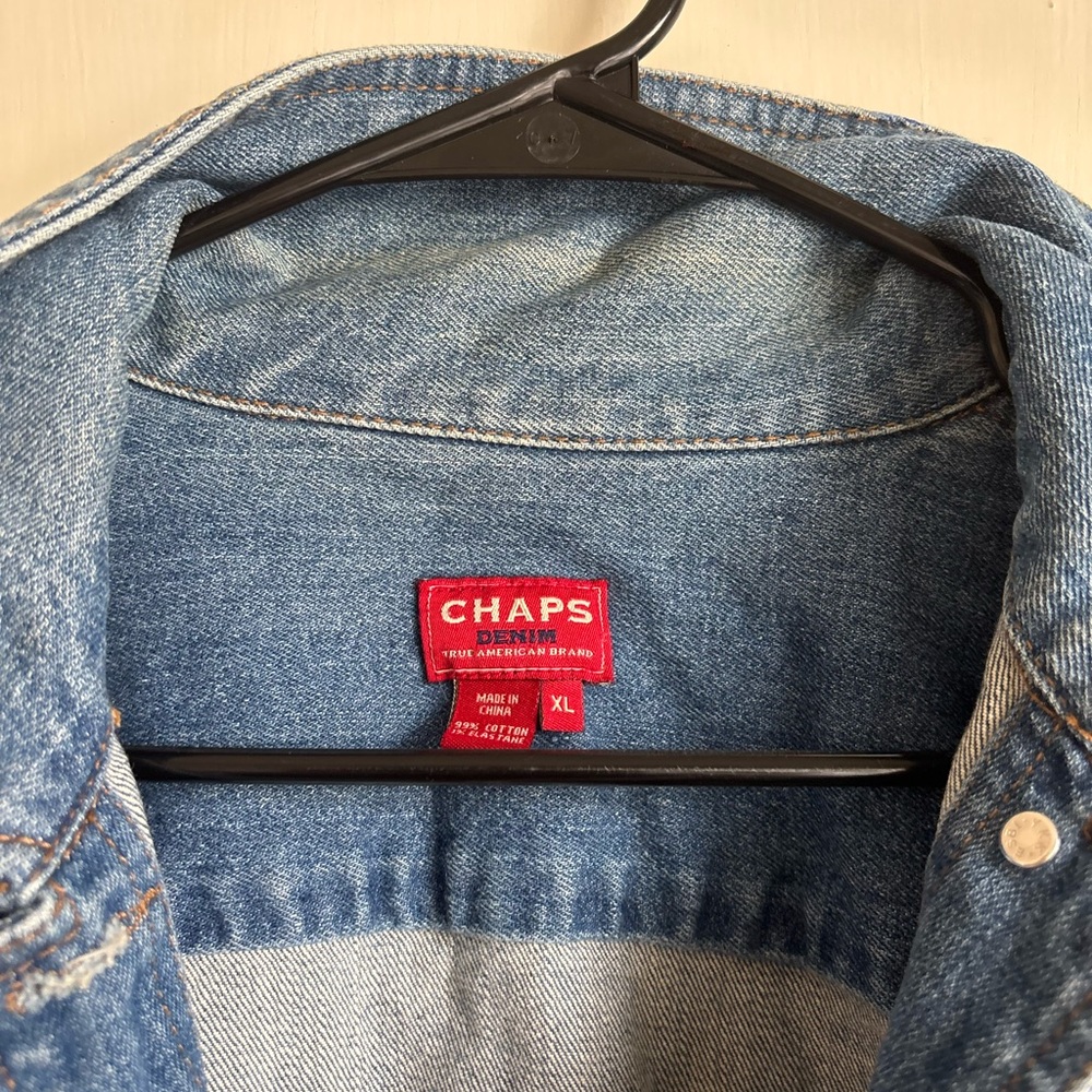 Chaps Blue Denim Jacket - Picture 2 of 3